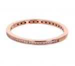 BRONZALLURE Bracciale Rigido con Cubic Zirconia Quadrate Taglio Princess WSBZ02266.WR