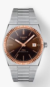 TISSOT PRX POWERMATIC 80 STEEL & 18K GOLD BEZEL  T931.407.41.291.00